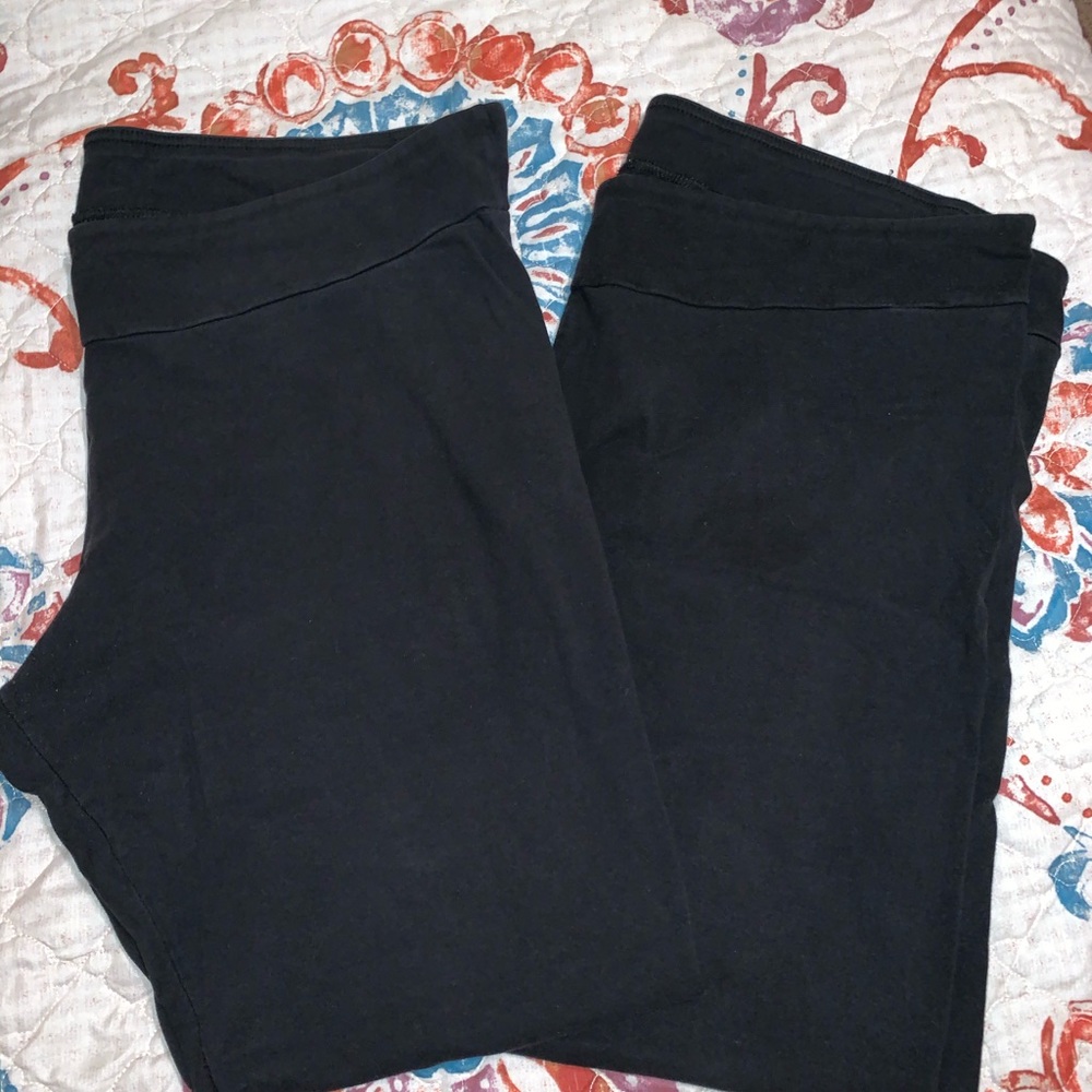 2 pair black 2XL leggings